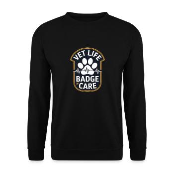 Vétérinaires experts pour les vétérinaires - Sweat-shirt Unisexe - noir - Devant - Alina (178cm) & Michal (187cm)