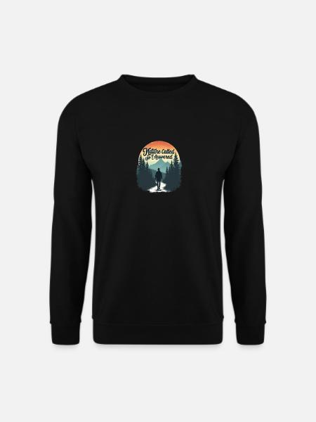 Nature Called Hiker Landscape - Unisex Sweatshirt - black