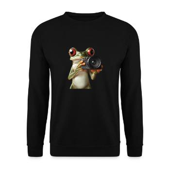 Frosch - Unisex Pullover - Schwarz - Vorne - Alina (178cm) & Michal (187cm)