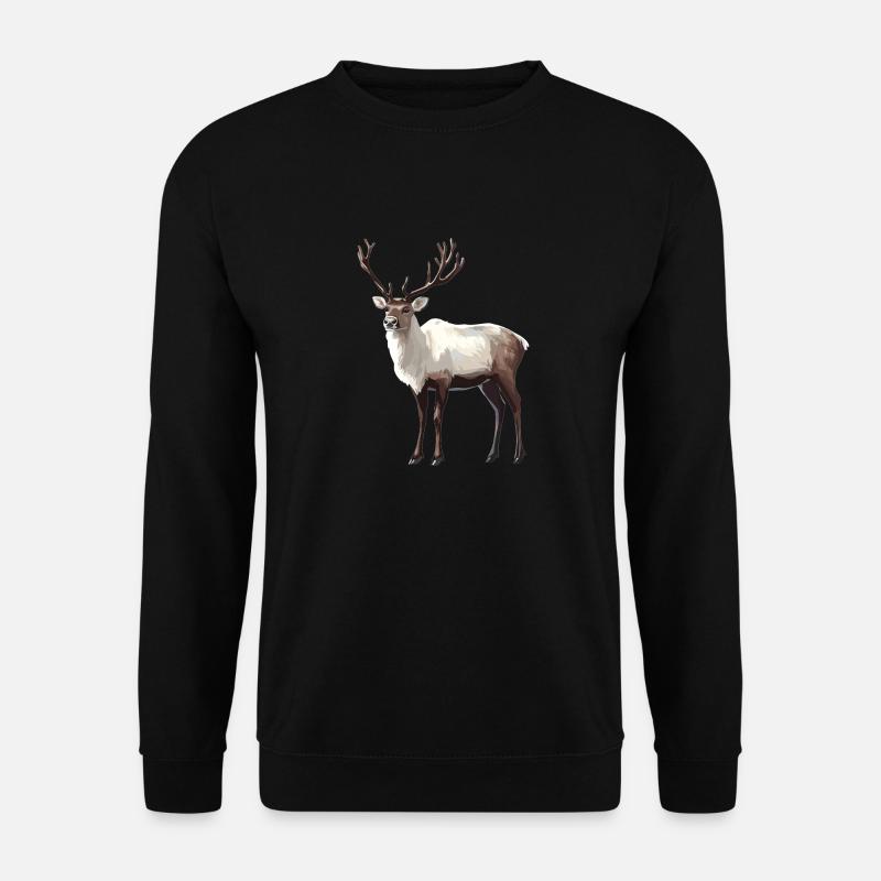 Rentiere Rentier - Unisex Pullover - Schwarz