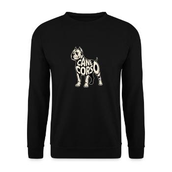 Cane Corso Dog une déclaration forte pour tous - Sweat-shirt Unisexe - noir - Devant - Alina (178cm) & Michal (187cm)