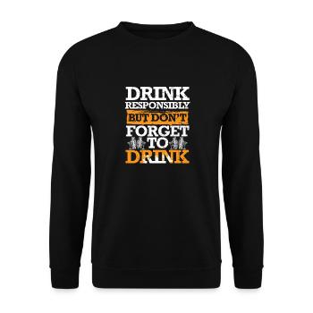 Bartender Bartender Bartending - Unisex Sweatshirt - black - Front - Alina (178cm) & Michal (187cm)