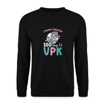 Ich Schwamm 100 Tage VPK Durch - Unisex Pullover - Schwarz - Vorne - Alina (178cm) & Michal (187cm)