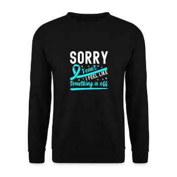 Anxiety disorder Anxiety disorder - Unisex Sweatshirt - black - Front - Alina (178cm) & Michal (187cm)