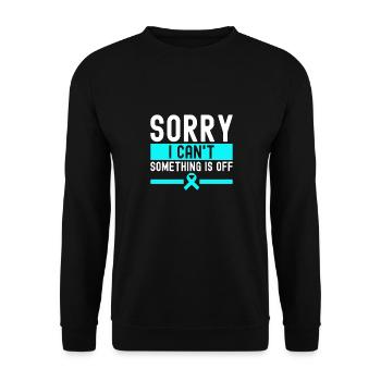 Anxiety disorder Anxiety disorder - Unisex Sweatshirt - black - Front - Alina (178cm) & Michal (187cm)