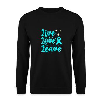 Anxiety disorder Anxiety disorder - Unisex Sweatshirt - black - Front - Alina (178cm) & Michal (187cm)