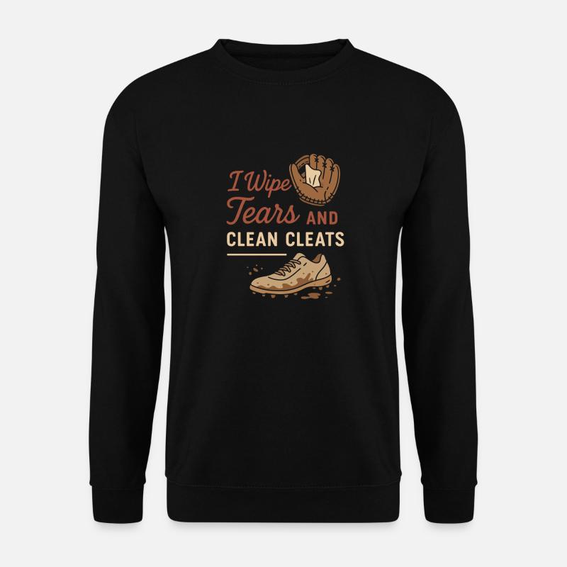 Baseball Mom Dugout Life Game Day Support Team Spi - Unisex Pullover - Schwarz