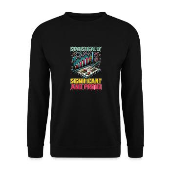 Statistician Statistically Significant Accountant - Unisex Sweatshirt - black - Front - Alina (178cm) & Michal (187cm)