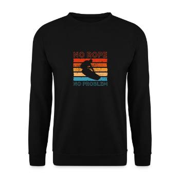 Wakeboard Wakeboarder Wakeboard Cadeau - Sweat-shirt Unisexe - noir - Devant - Alina (178cm) & Michal (187cm)