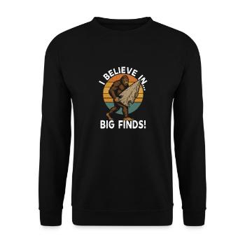 Pfeilspitzen Suchen Arrowhead Hunting Bigfoot - Unisex Sweatshirt - black - Front - Alina (178cm) & Michal (187cm)