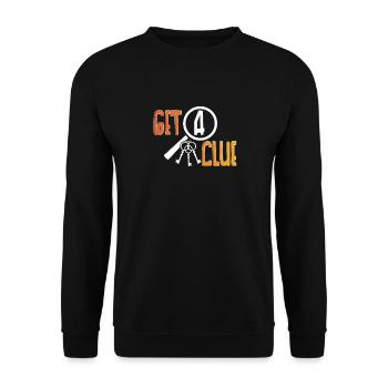 Salle d’évasion Obtenez un indice - Sweat-shirt Unisexe - noir - Devant - Alina (178cm) & Michal (187cm)