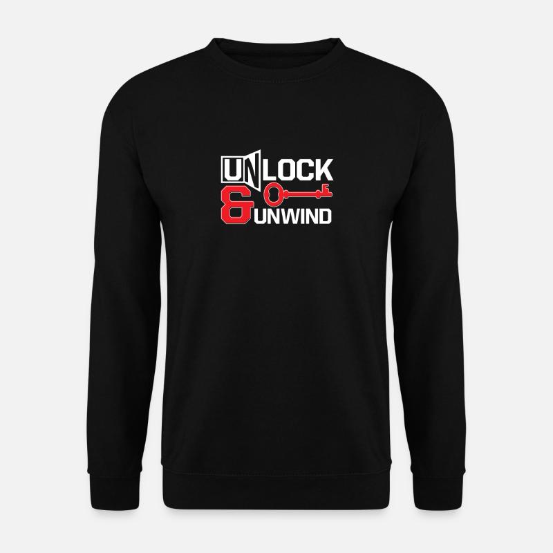 Escape Room Unlock & Unwind - Unisex Pullover - Schwarz
