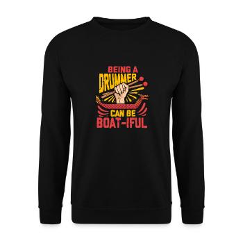 Dragon Boat Boatiful Drummer - Sweat-shirt Unisexe - noir - Devant - Alina (178cm) & Michal (187cm)