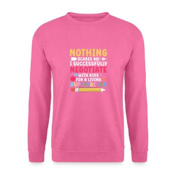 Don't worry, I negotiated successfully with me - Unisex Sweatshirt - pink - Front