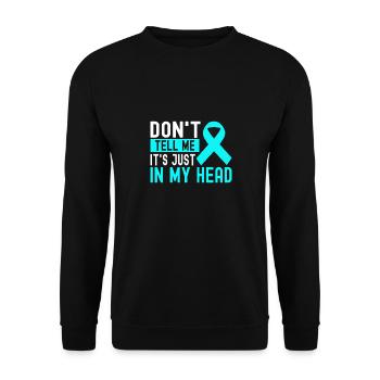 Anxiety disorder Anxiety disorder - Unisex Sweatshirt - black - Front - Alina (178cm) & Michal (187cm)