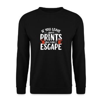 Funny Forensics Scientist Forensic Investigator - Unisex Sweatshirt - black - Front - Alina (178cm) & Michal (187cm)
