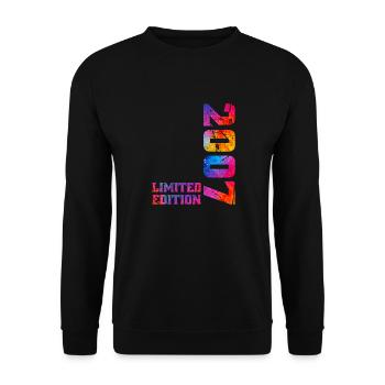 18 Ans Né en 2007 18ème Anniversaire Garçon Fille - Sweat-shirt Unisexe - noir - Devant - Alina (178cm) & Michal (187cm)