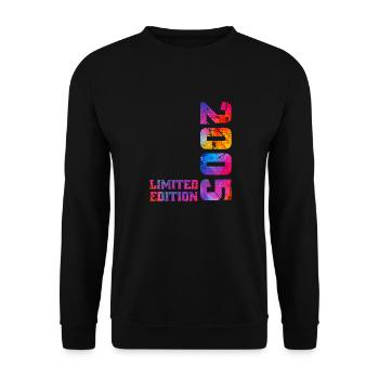 20 Ans Né en 2005 20ème Anniversaire Garçon Fille - Sweat-shirt Unisexe - noir - Devant - Alina (178cm) & Michal (187cm)