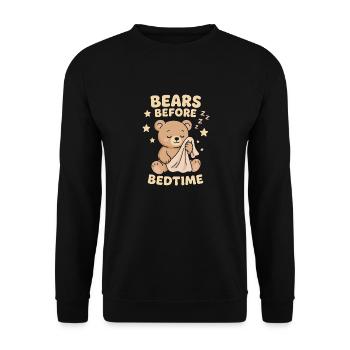 Emotional Support Crew Inner Child Healing - Unisex Sweatshirt - black - Front - Alina (178cm) & Michal (187cm)