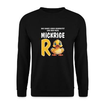 CETTE MAIGRE RENTE - Sweat-shirt Unisexe - noir - Devant - Alina (178cm) & Michal (187cm)