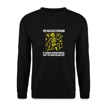 Je suis électricien Elektriker - Sweat-shirt Unisexe - noir - Devant - Alina (178cm) & Michal (187cm)