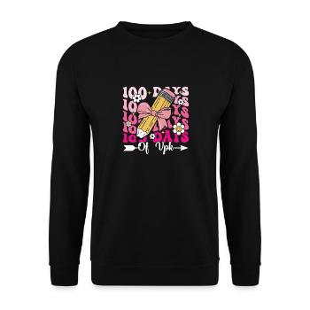 100 days Vpk - Unisex Sweatshirt - black - Front - Alina (178cm) & Michal (187cm)