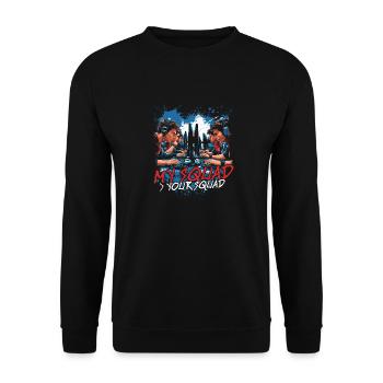 Esports Esport Multiplayer My Squad > Your Squad - Unisex Sweatshirt - black - Front - Alina (178cm) & Michal (187cm)