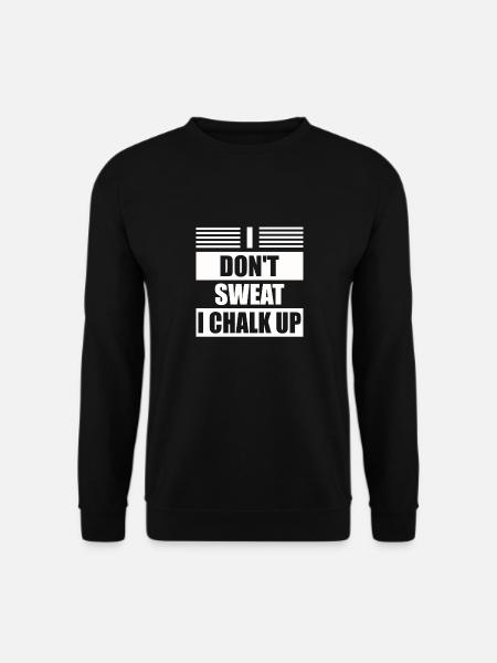 Ich Schwitze Nicht, Ich Kreide Boulder - Unisex Pullover - Schwarz
