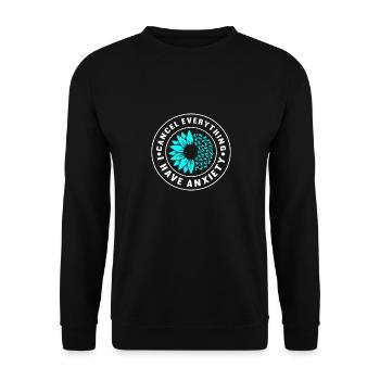 Anxiety disorder Anxiety disorder - Unisex Sweatshirt - black - Front - Alina (178cm) & Michal (187cm)