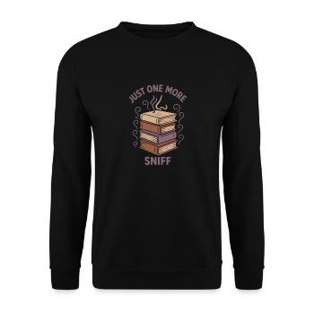 Book Sniffer Reader -Fragrance Pride Old Pages Aroma - Unisex Sweatshirt - black - Front - Alina (178cm) & Michal (187cm)