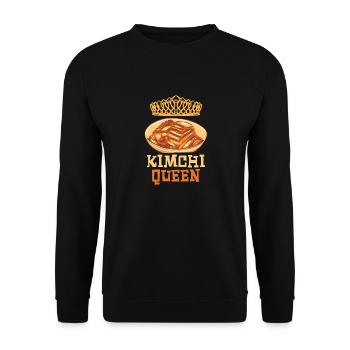 Kimchi Queen Crown Deliciousness - Unisex Sweatshirt - black - Front - Alina (178cm) & Michal (187cm)