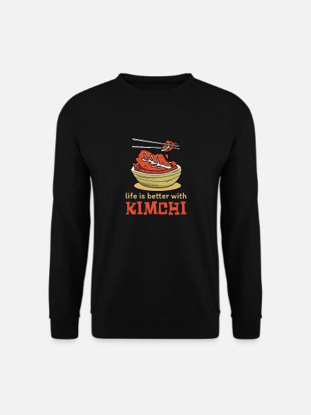 Life is better with kimchi - Unisex Sweatshirt - black