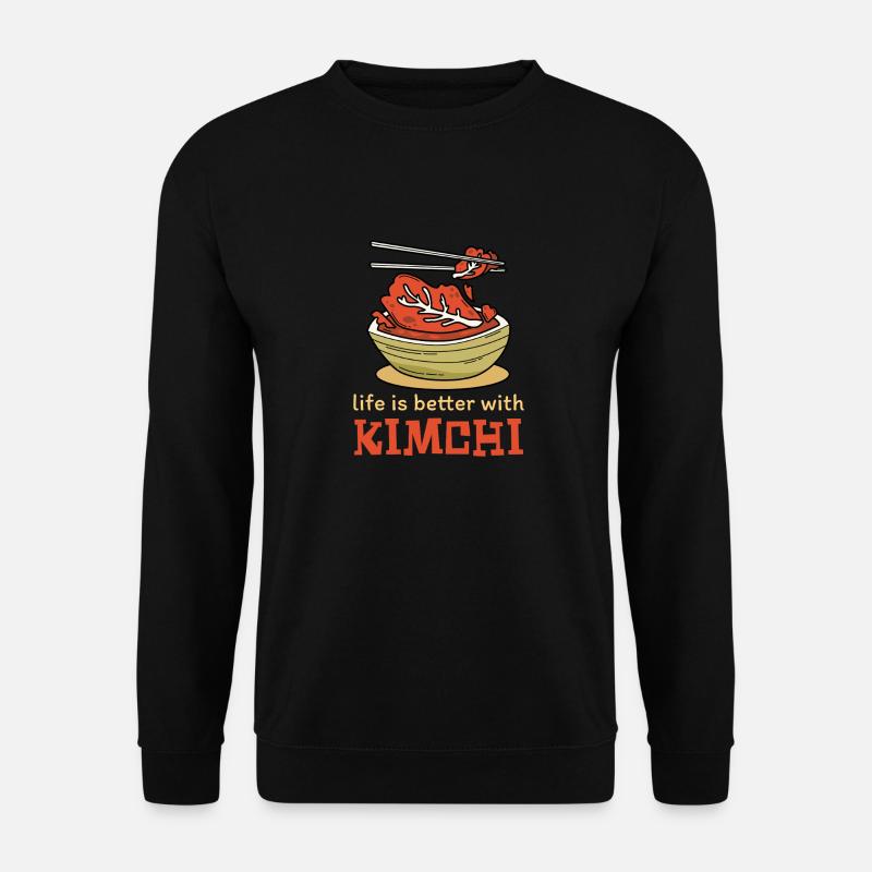 Life is better with kimchi - Unisex Sweatshirt - black