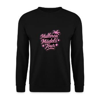 Mallorca Mädels Tour - Unisex Pullover - Schwarz - Vorne - Alina (178cm) & Michal (187cm)
