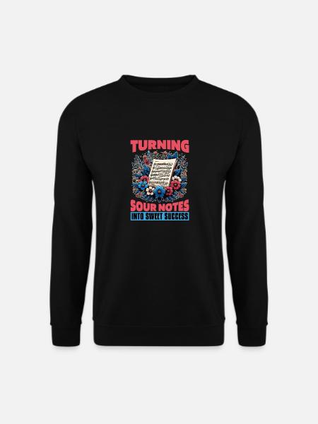 Music Teacher Turning Sour Notes Into Music Lover - Unisex Sweatshirt - black