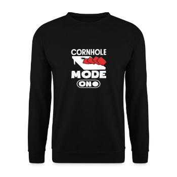 Mode joueur Cornhole activé - Sweat-shirt Unisexe - noir - Devant - Alina (178cm) & Michal (187cm)