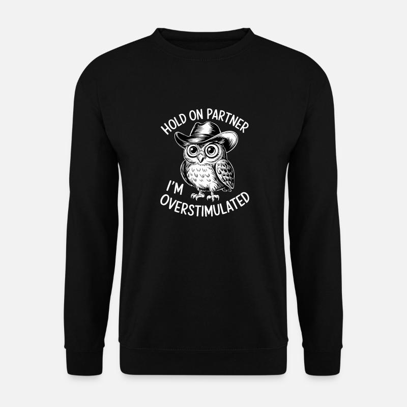 Neurodivergent Overstimulated - Unisex Pullover - Schwarz