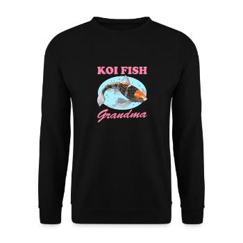 Poisson Koi Grandma Koi Nishikigoi Cadeau - Sweat-shirt Unisexe - noir - Devant - Alina (178cm) & Michal (187cm)