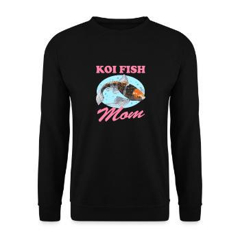 Poisson Koi Maman Koi Nishikigoi Cadeau - Sweat-shirt Unisexe - noir - Devant - Alina (178cm) & Michal (187cm)