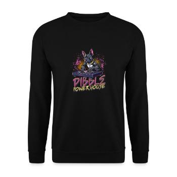 Pitbull Pitbulls Pibble Centrale électrique - Sweat-shirt Unisexe - noir - Devant - Alina (178cm) & Michal (187cm)