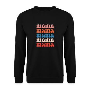 Dear mom for Mother's Day - Unisex Sweatshirt - black - Front - Alina (178cm) & Michal (187cm)