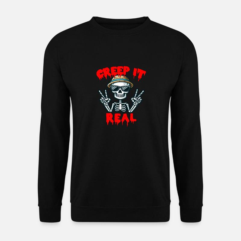 CREEP IT REAL - HALLOWEEN GIFT - Unisex Sweatshirt - black