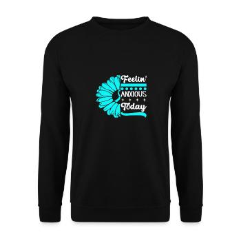 Anxiety disorder Anxiety disorder - Unisex Sweatshirt - black - Front - Alina (178cm) & Michal (187cm)