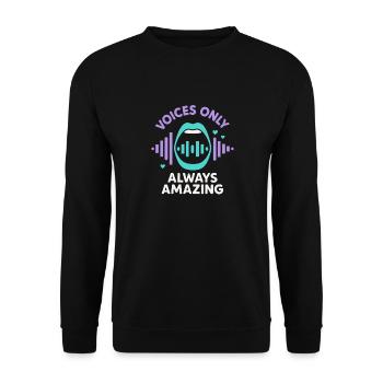 Das Chormitglied High School College Vocal - Unisex Pullover - Schwarz - Vorne - Alina (178cm) & Michal (187cm)