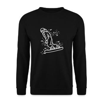 Snowboarder Snowboarding Snowboard - Sweat-shirt Unisexe - noir - Devant - Alina (178cm) & Michal (187cm)