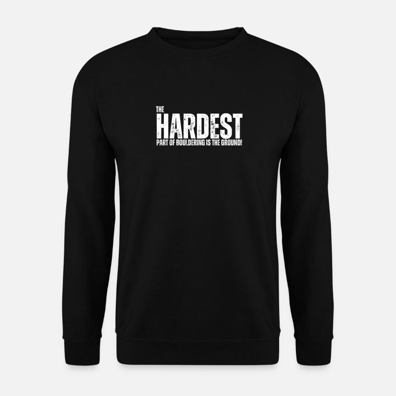 Bouldern Boulderer Boulder - Unisex Pullover - Schwarz