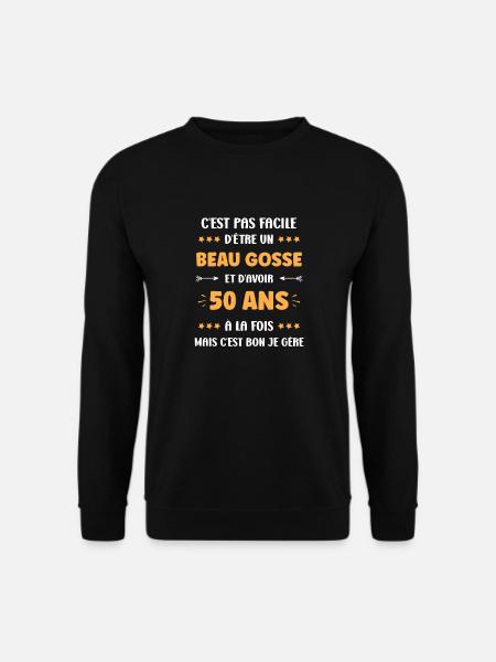 50 ANS - Sweat-shirt Unisexe - noir
