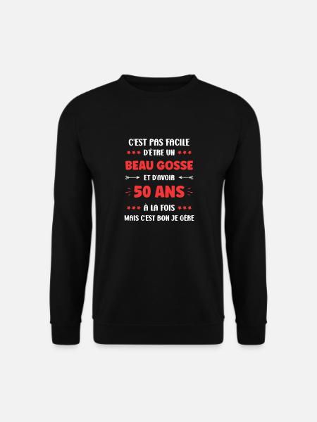 50 ANS - Sweat-shirt Unisexe - noir