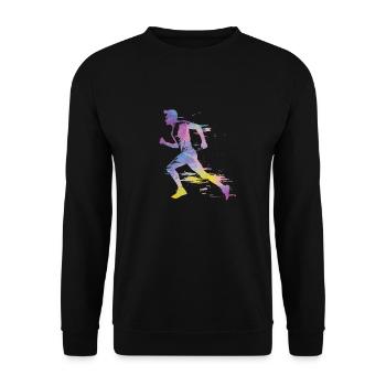 Sprinter Colorsplash Sprintender Sprint - Unisex Pullover - Schwarz - Vorne - Alina (178cm) & Michal (187cm)
