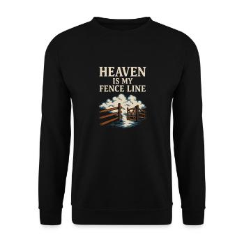 Christian Homesteader Faith Farming Lural Life - Unisex Sweatshirt - black - Front - Alina (178cm) & Michal (187cm)